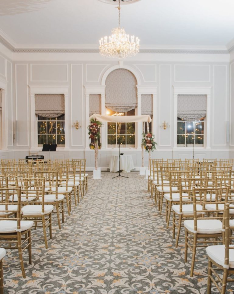 Hawthorne Hotel Wedding Ceremony Set Up