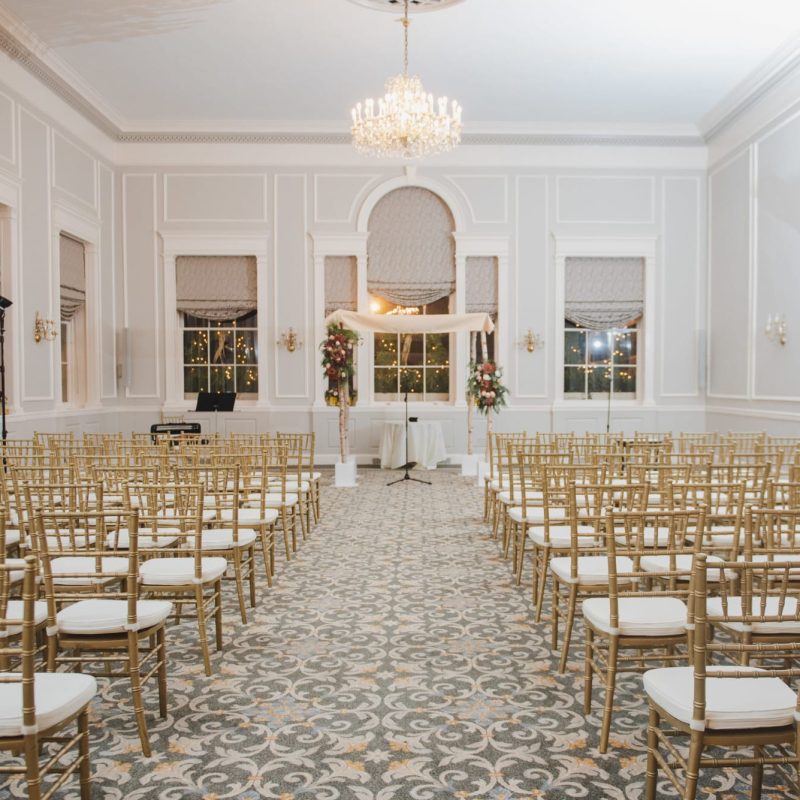 Hawthorne Hotel Wedding Ceremony Set Up