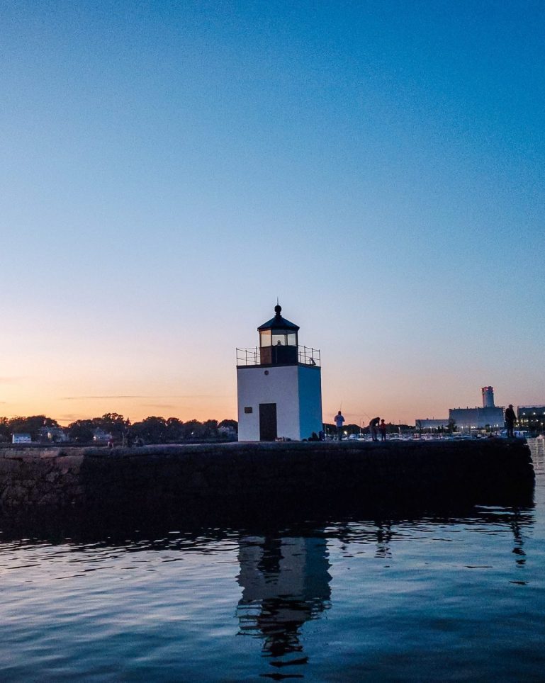 Derby Wharf Lighthouse at sunrise
