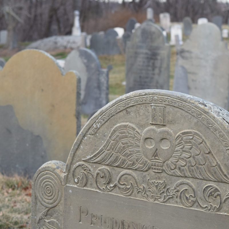 close up of a headstone in a cemetery