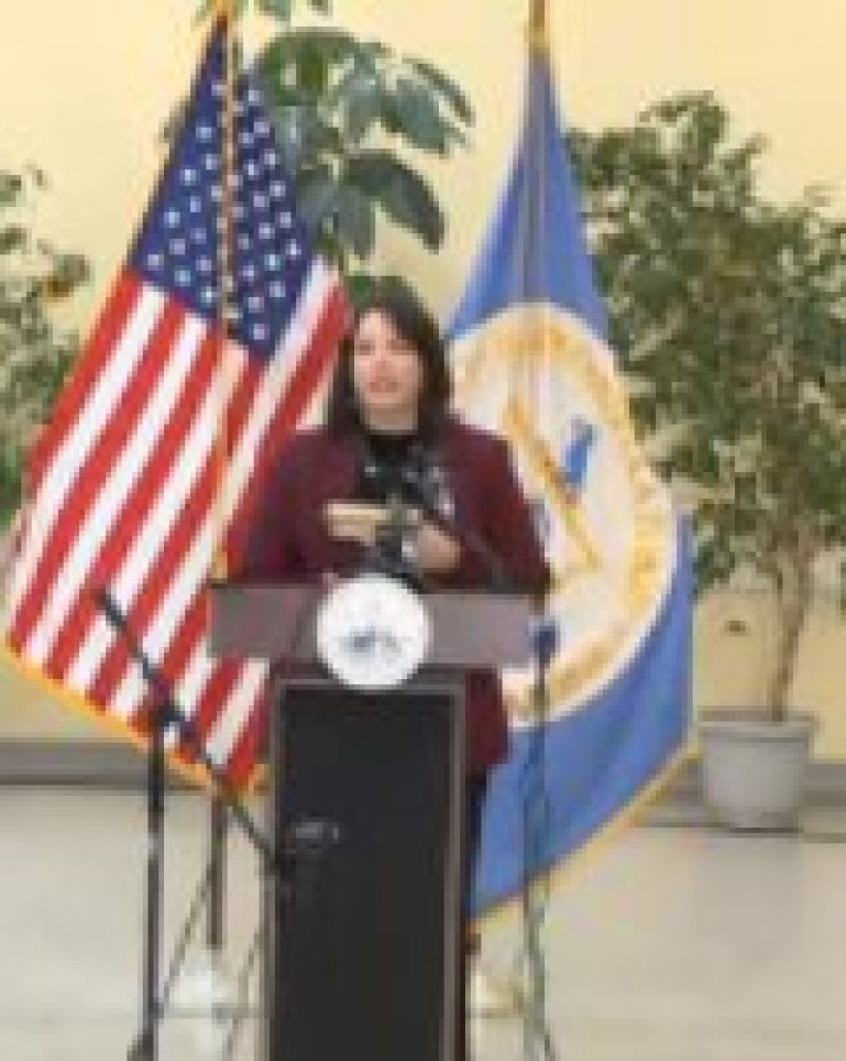 Mayor Kim Driscoll speaking