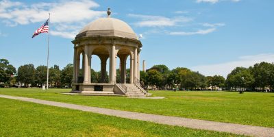 park in downtown salem, massachusetts. usa