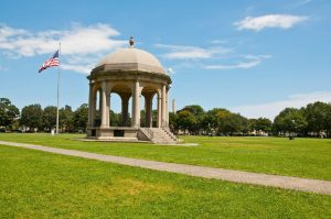 park in downtown salem, massachusetts. usa