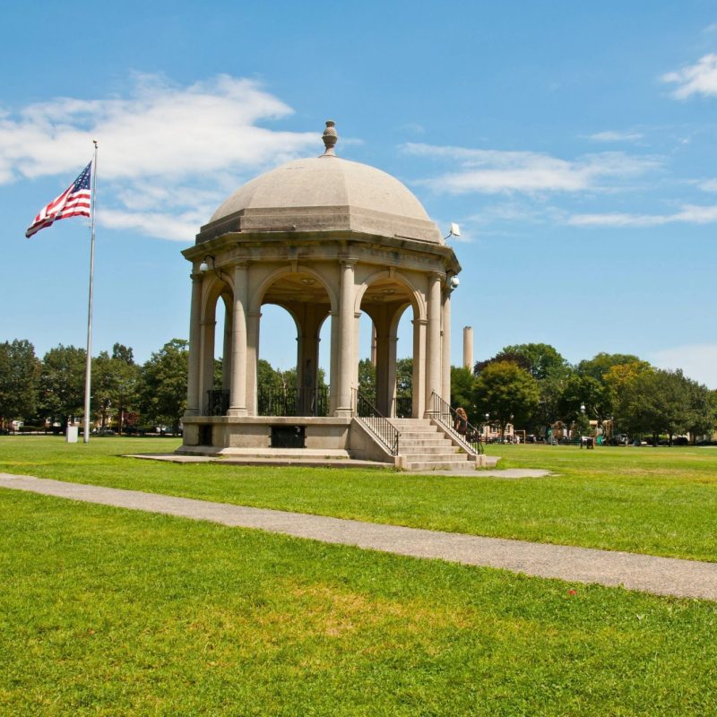park in downtown salem, massachusetts. usa
