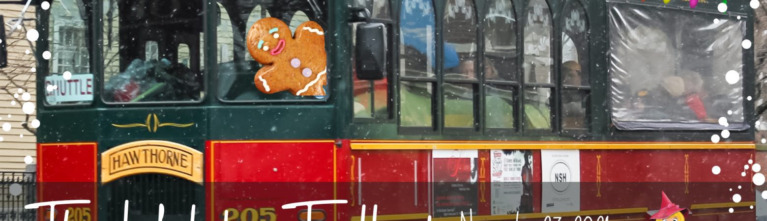 The Holiday Trolley in Salem, Massachusetts