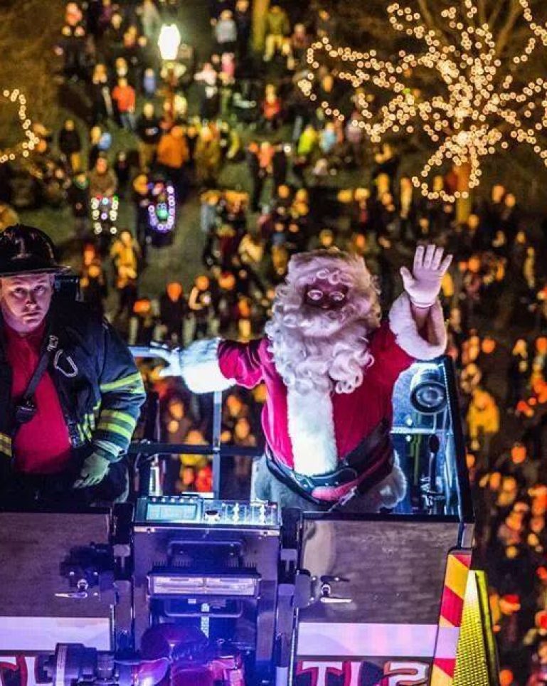 Santa Rides in Salem, Massachusetts