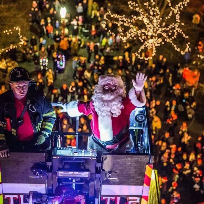 Santa Rides in Salem, Massachusetts