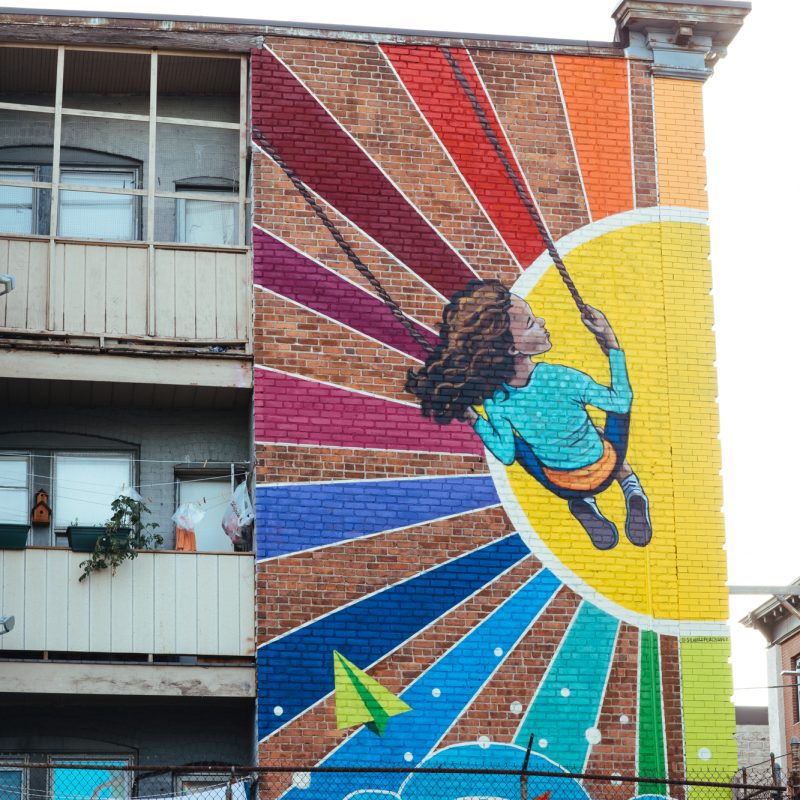 Mural in Punto Urban Art Museum