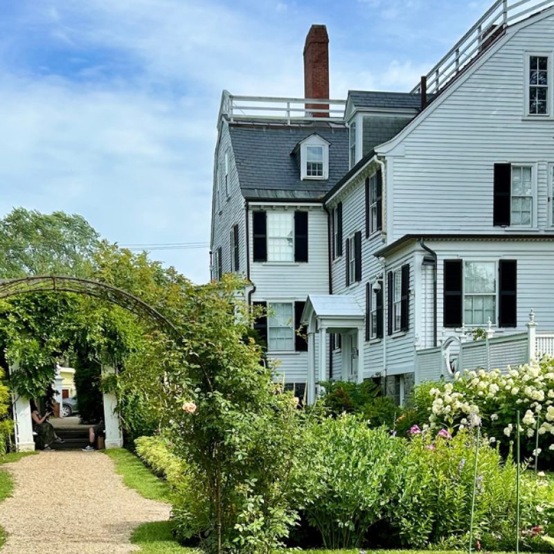 Garden behind the Ropes Mansion