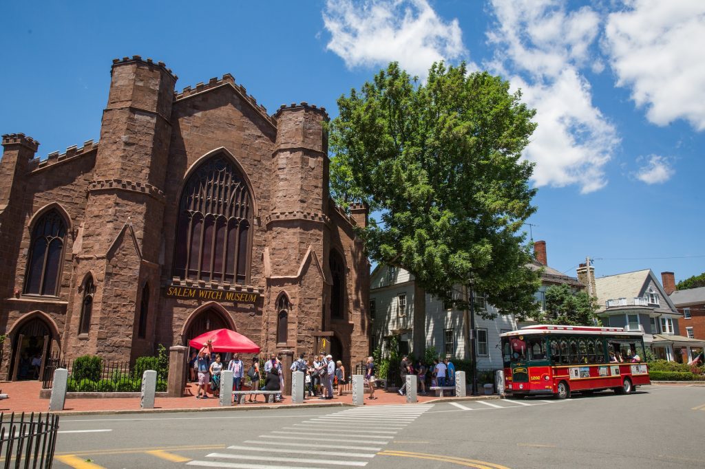 Salem Witch Museum with Trolley_photo John Andrews