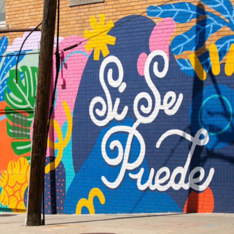 Si Se Puede by Yenny Hernández and Anna Dugan | Photograph courtesy of Punto Urban Art Museum and North Shore CDC